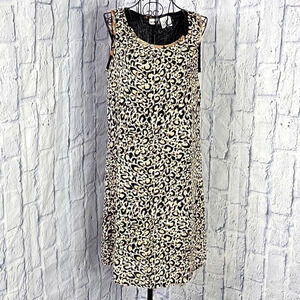 MIXIT Black and‎ Brown Leopard Print Dress Size 6